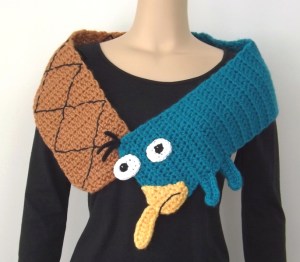 Is That A Playpus Scarf by Laurinda Reddig